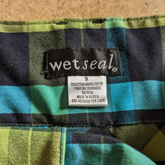 "Wet Seal" Plaid Skirt Size 9 - Picture 4 of 4